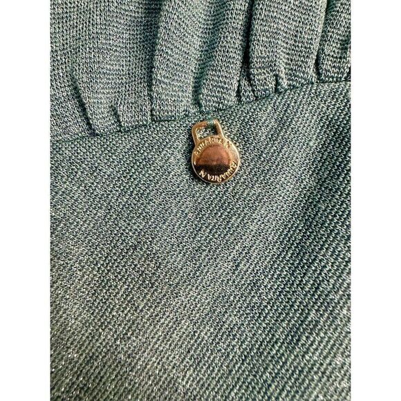 Annarita N NWT Women's V-Neck Sleeveless Maxi Dress in Teal Size IT 46/US 10 - Picture 6 of 8